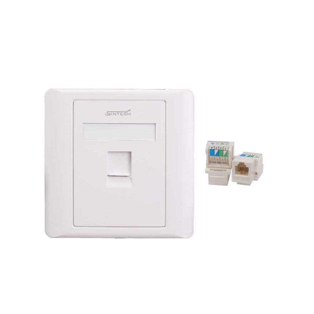 Telephone socket faceplate (single port)