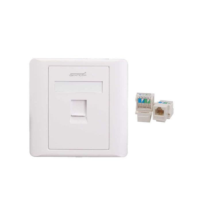 Telephone socket faceplate (single port)