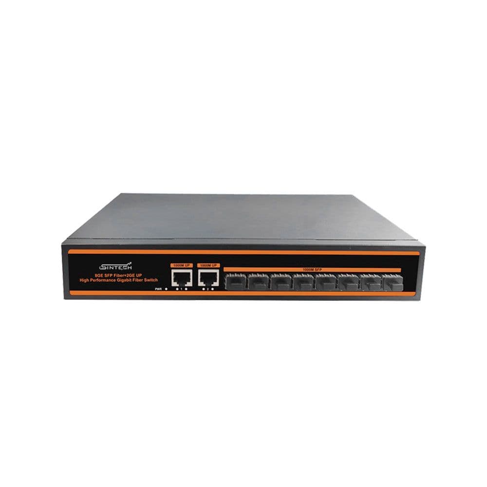 8Port SFP Fiber switch with 4pair SFP module