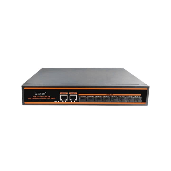 8Port SFP Fiber switch with 4pair SFP module