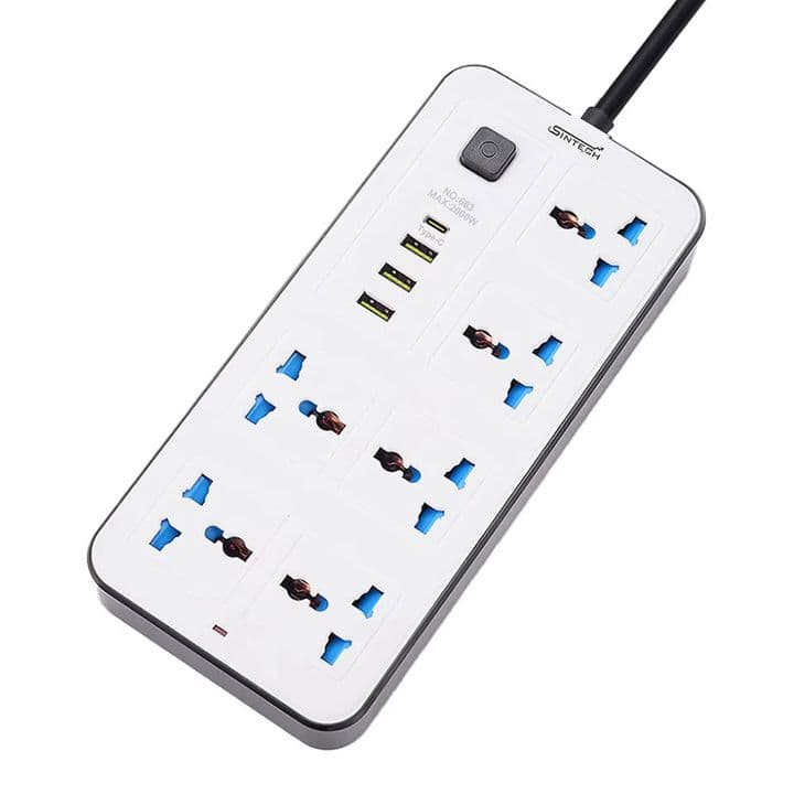 Power Extension cord (6Socket+3Usb+1C)