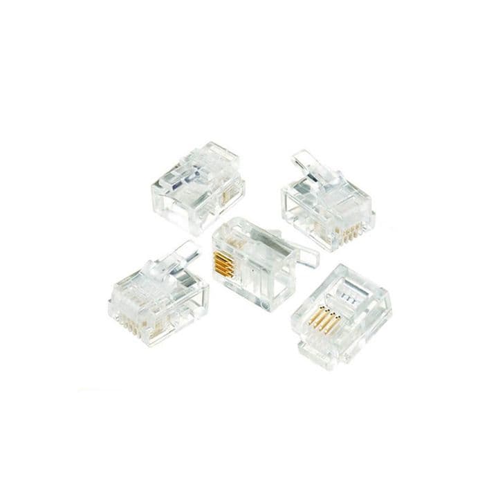 RJ11 Telephone Jack 4Pin (100pcs)