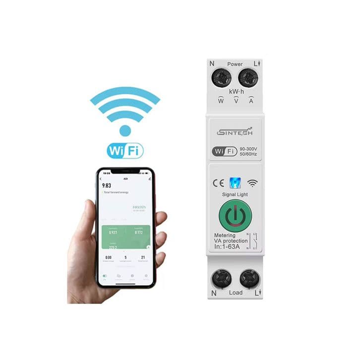 Tuya WiFi Smart MCB 63A (with Meter)