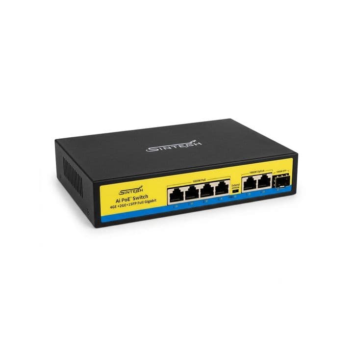 4CH POE Switch Full Giga (4+2+1)