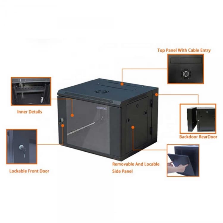 Sintech 9U Professional Network Rack wall mount cabinet