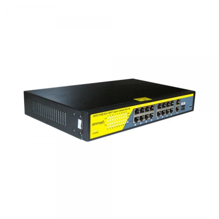 19 Ports Sintech Smart POE Switch (16+3)