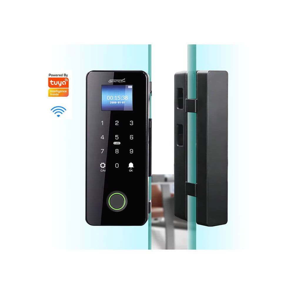 Tuya WiFi Smart Glass Door Lock