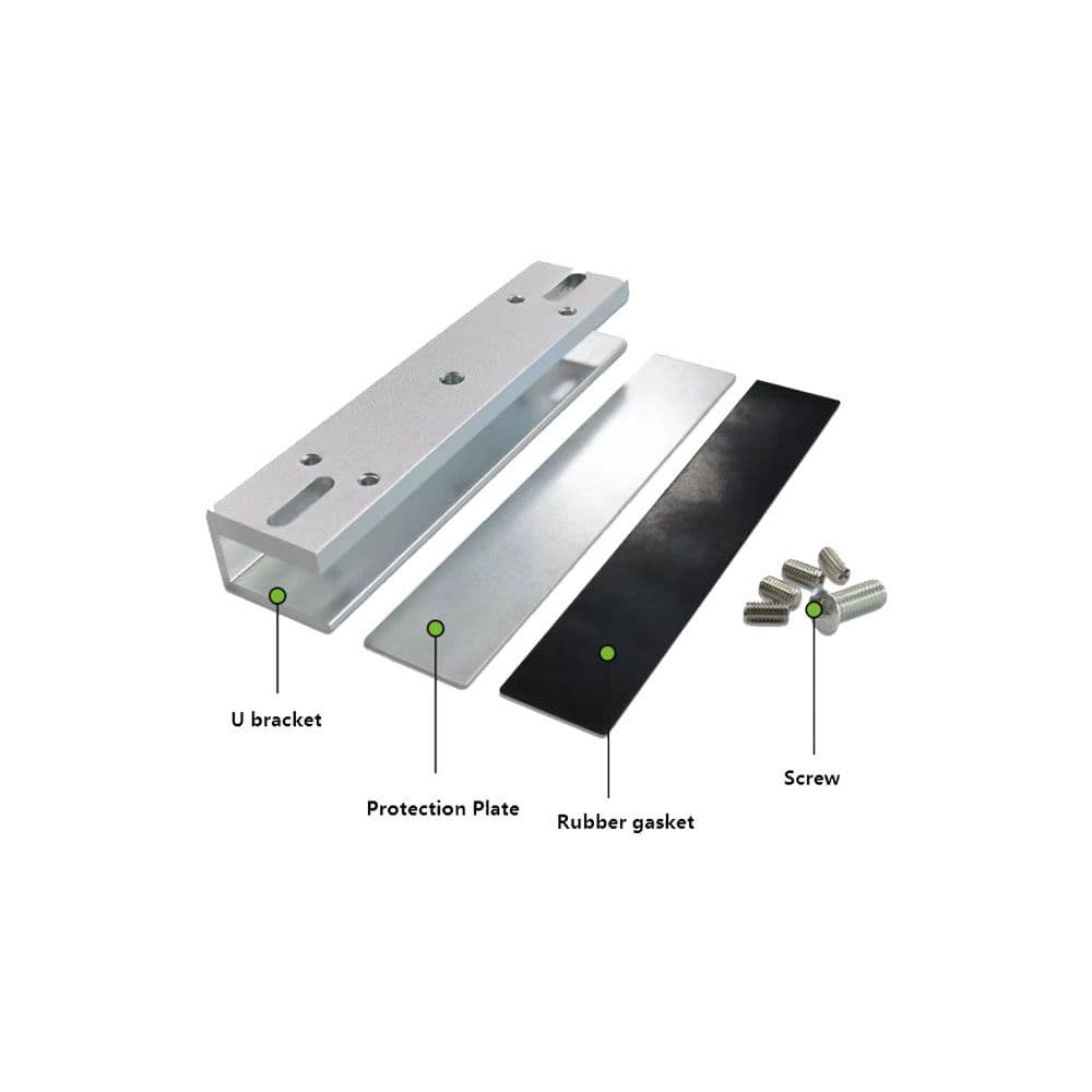 U Bracket 180KG (for Glass Door)