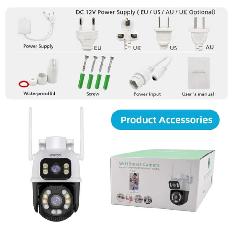 Sintech 6MP Double Lens Outdoor Colorvu PTZ WiFi Camera (C40 Pro mini)